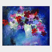 oil painting on canvas 121 cm x 97cm jug is flying