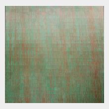oil painting in copper and green 