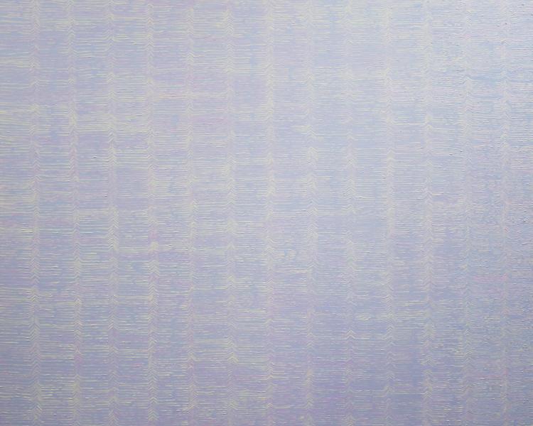 Large canvas 140 cm x140 oil painting pale blue grey pink and yellow