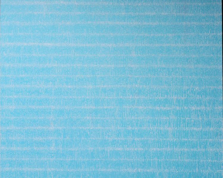 Large oil Painting  blue and white  falling marks