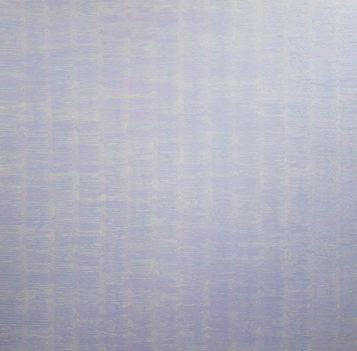 Large canvas 140 cm x140 oil painting pale blue grey pink and yellow